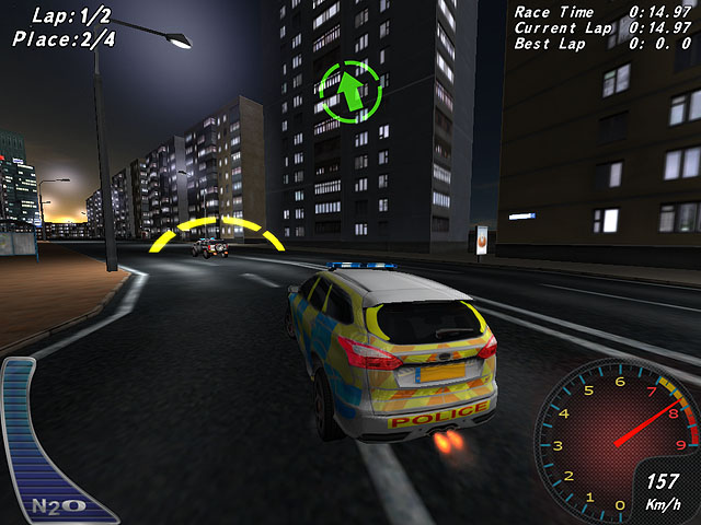 Crazy Police Racers لقطة الشاشة 2