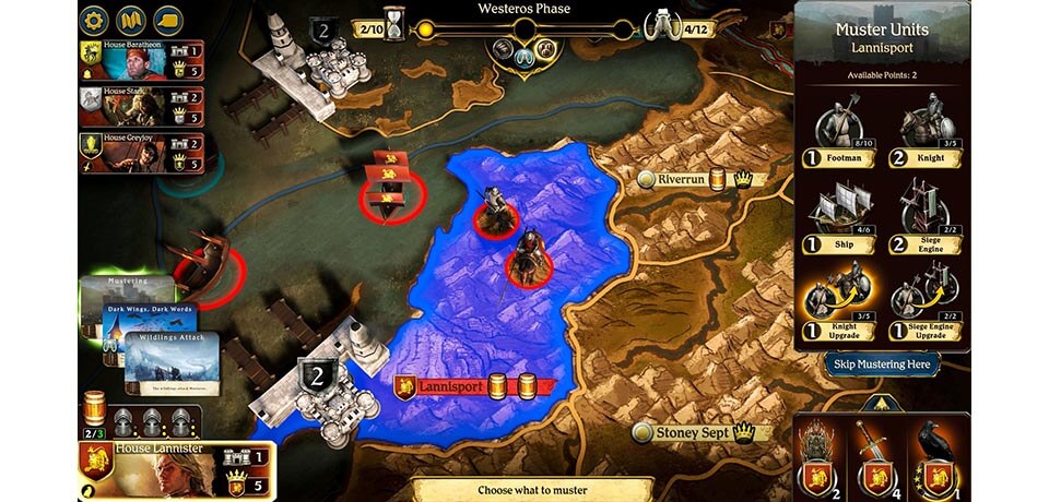A Game Of Thrones The Board Game Digital Edition Captura de pantalla del juego