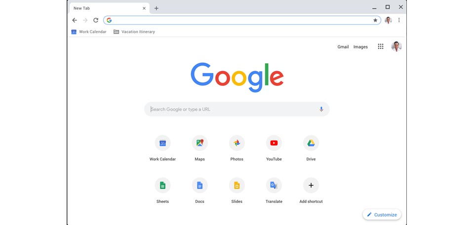 Google Chrome Capture d'écran du logiciel libre