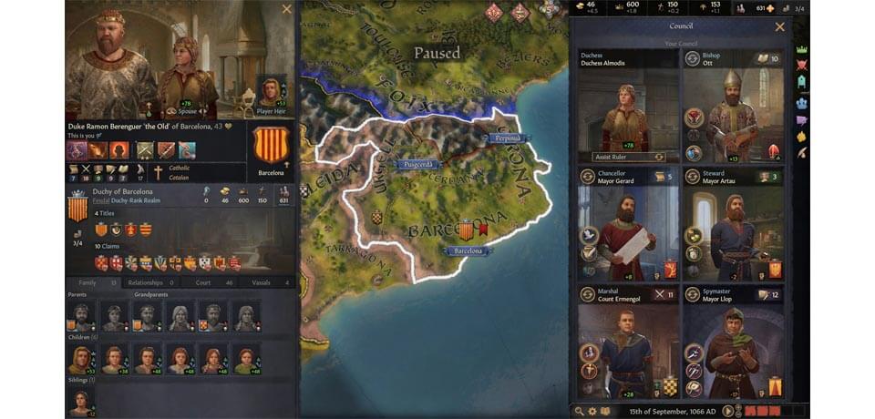 Crusader Kings III Captura de pantalla del juego