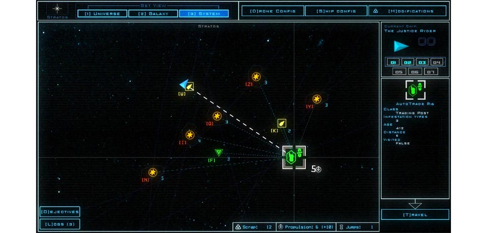 Duskers Captura de pantalla del juego