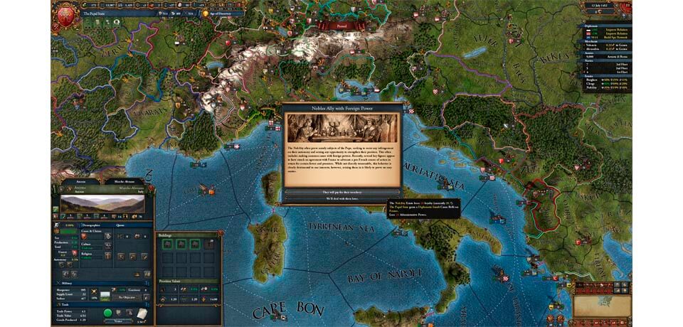 Europa Universalis IV Captura de pantalla del juego