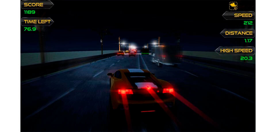 Extreme Racing on Highway Captura de pantalla del juego