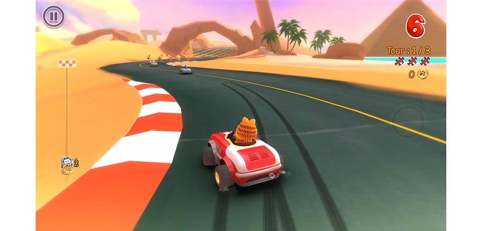 Garfield Kart Capture d'Écran du Jeu Gratuite