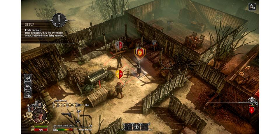 Hard West Captura de pantalla del juego
