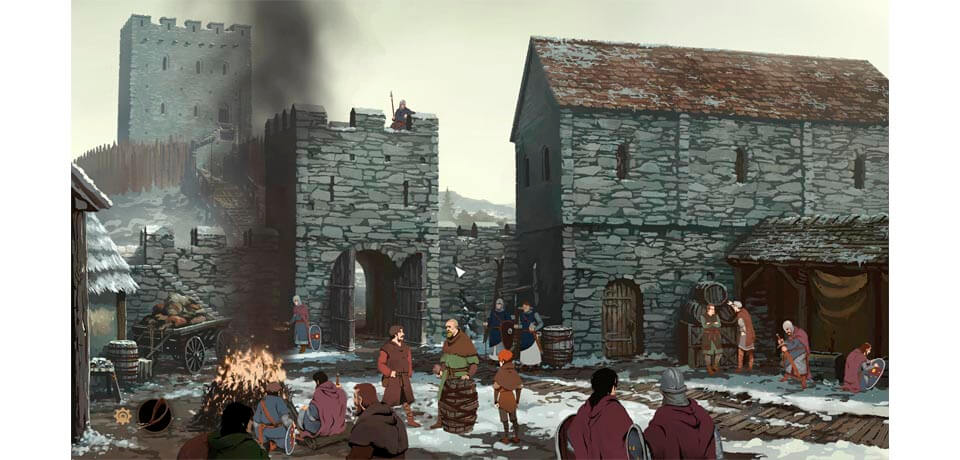 Ken Folletts The Pillars of the Earth Captura de pantalla del juego