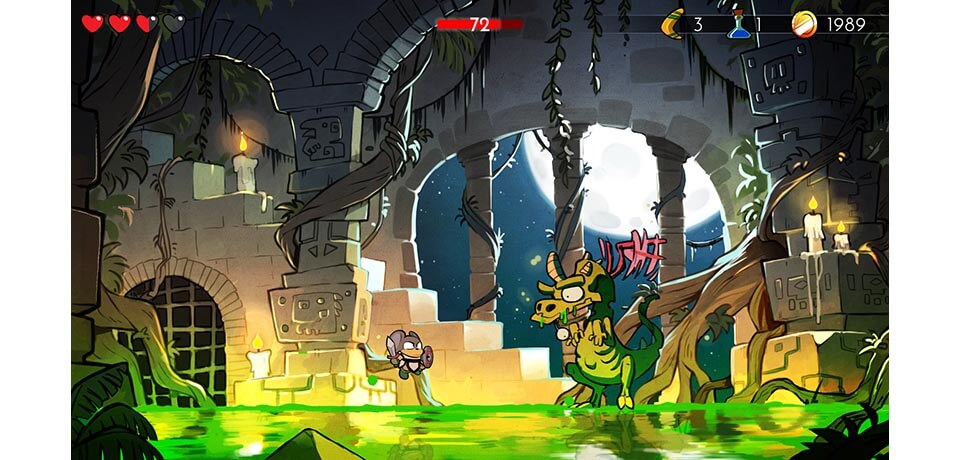 Wonder Boy The Dragons Trap Captura de pantalla del juego
