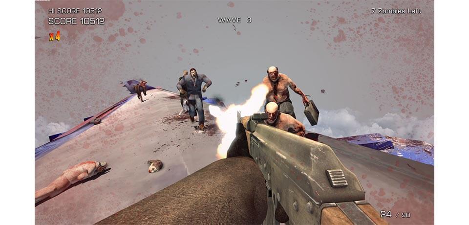 Zombies on a Plane Imagem do jogo