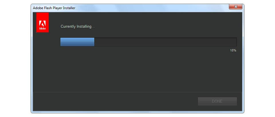 Adobe Flash Player Capture d'écran du logiciel libre