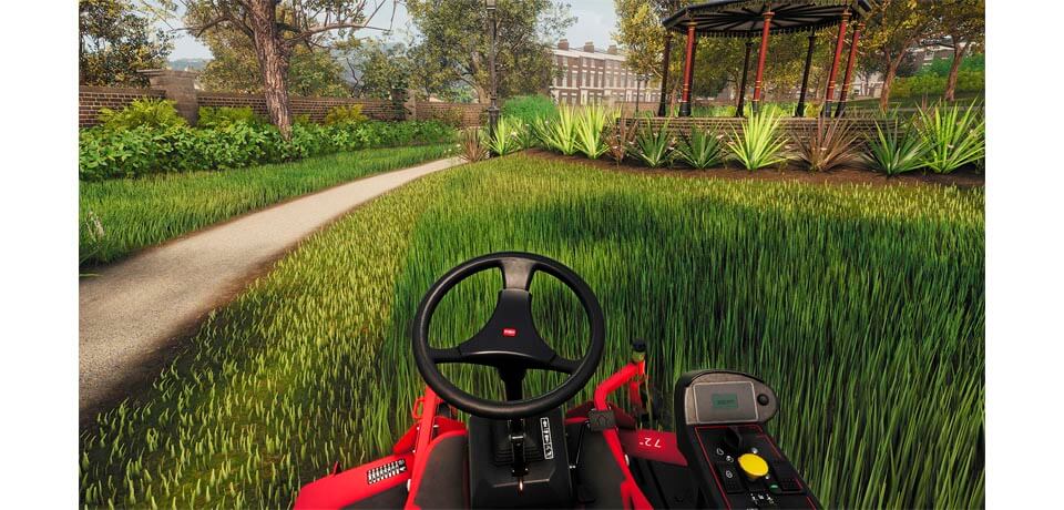 Lawn Mowing Simulator Captura de pantalla del juego