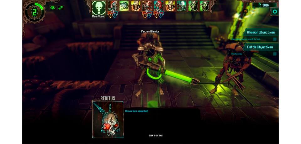 Warhammer 40000 Mechanicus Captura de pantalla del juego